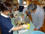 ナスの味噌炒め作り